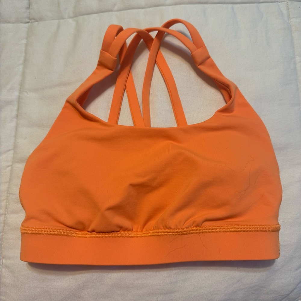 Lululemon Energy Bra in Orange Soda